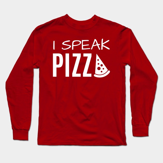 Pizza Food Weekend Design Long Sleeve T-Shirt by Lin Watchorn 
